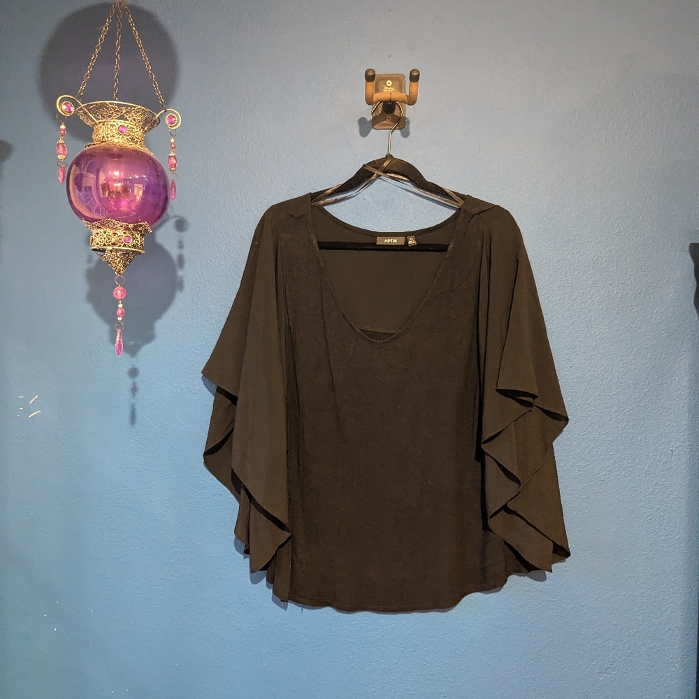 Apt. 9 Black Flowing Blouse
